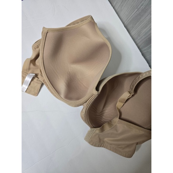 Cacique 44DD Lightly Lined Balconette Bra Black Nude Floral Set - Picture 3 of 8